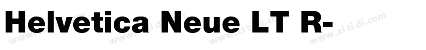Helvetica Neue LT R字体转换